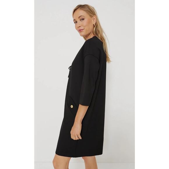Tuckernuck Black Ellington Dress Small Classic Elegant Minimalist Contemporary - Picture 4 of 15